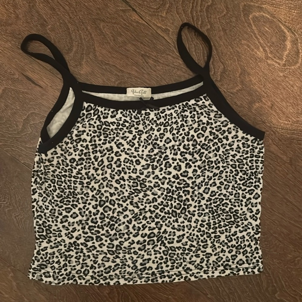 Crop Leopard tank top Brandy Melville